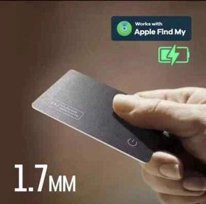 Wireless Charging Tracking Card Wallet GPS Locator. Find My App AirTag Replace - Picture 1 of 16
