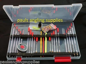 Float Box & Clear Waggler Fishing Float Combo With Disgorgers ,Shot , Plummets . - Picture 1 of 1