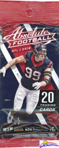 2016 Panini Absolute Football Factory Sealed JUMBO FAT CELLO Pack-20 Cards! - Picture 1 of 1