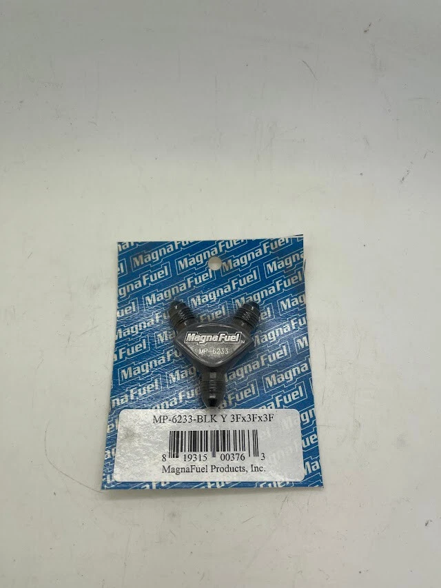 MagnaFuel PT# MP-6233 BLK Y-Fitting - 3 x 3 x 3 - Image 1 of 1