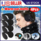 4 Pack Ear Muffs Winter Ear Warmers Fleece Earwarmer Behind The Head Band Unisex