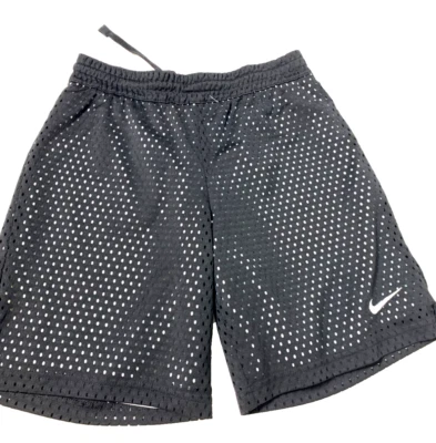 NIKE * Girl's Dri-Fit Mesh Training Shorts * Black * Youth Size L * - Image 1 of 4