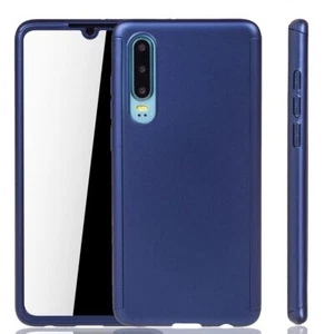 Etui Komórka Ochrona do Huawei P30 Full Case Cover Ochrona wyświetlacza Etui 360 Niebieskie - Zdjęcie 1 z 4