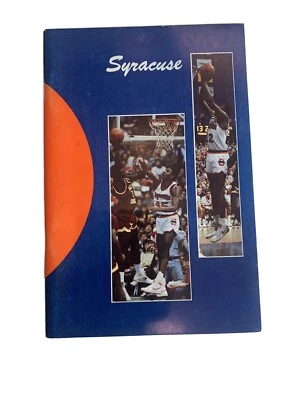 1985-86 SYRACUSE ORANGE Basketball Media Guide RONY SEIKALY JIM BOEHEIM PEARL - Image 1 of 4