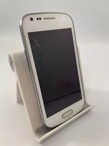 Samsung Galaxy Trend Plus White Unlocked Android Smartphone Cracked Incomplete - Picture 1 of 14