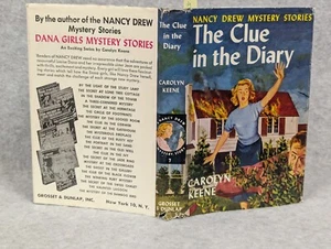 Vtg 1960 HCDJ Nancy Drew Mystery Series Carolyn Keene ~ Clue in the Diary #7 - Picture 1 of 8