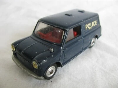 Винтажные игрушки Corgi синий литой полицейский мини-фургон Austin No448 читайте! - Изображение 1 из 4