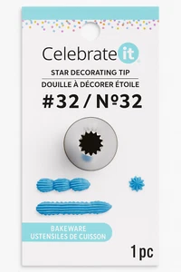 Celebrate It #32 Star Decorating Tip – Stainless Steel – 1 pc - Picture 1 of 1