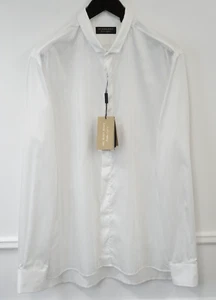 Men Burberry Formal Shirt White Made In Italy Size 41 16 - Picture 1 of 8