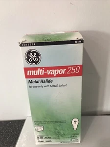GE 250w Clear Multi-Vapor Metal Halide Lamp Metal Halide M58/E Ballast ED28 - Picture 1 of 5