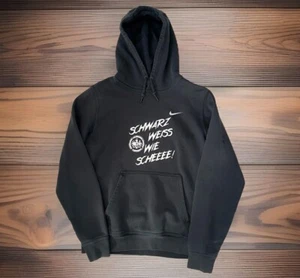Nike Eintracht Frankfurt Hoodie Men’s M “schwarz weiss wie schnee” Drawstrings - Picture 1 of 8