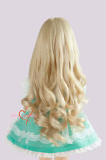 1/8 1/6 1/4 1/3 Uncle BJD Wig Long Hair Curly Bottom Oblique Bangs Light Gold