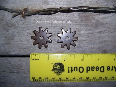 Rowels - 9 Point -Star (1 1/4") with Cotter and Pins (Antique) - Image 1 of 2
