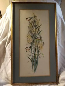 Vögel einer Feder Original gerahmte Radierung von M Cole #248 von 350 - Bild 1 von 8