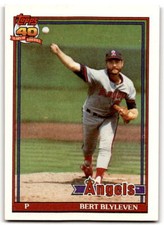 1991 Topps #615 Bert Blyleven NM-MT Angels ID:43295