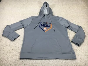 Houston Astros Sweater Womens Extra Large Gray Hoodie Baseball MLB Relaxed Logo - Picture 1 of 10