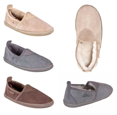 Hausschuhe Damen Leder 100% Schaffell Pantoffeln Gr. 36-41 VANUBA HAMPSHIRE I