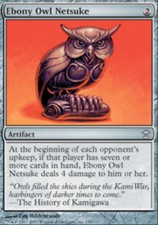 1x Ebony Owl Netsuke NM, English MTG Saviors of Kamigawa