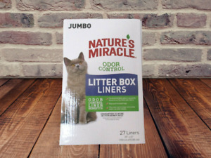 Nature's Miracle Odor Control Jumbo Multi-Cat Litter Box Liners, 27 Count ✅✅✅