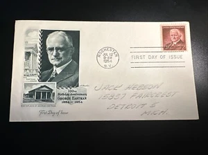 1954 - 100th Birthday Anniversary George Eastman - Scott's# 1062 FDC - Picture 1 of 2