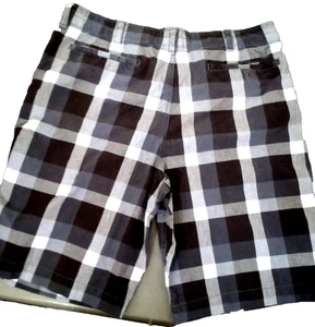 Vintage American Eagle Shorts Men 38 Longer Length Blue Gray Plaid 2011 Y2K - Picture 1 of 11