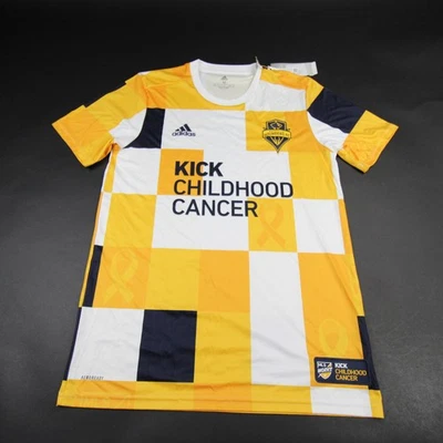 Camisa de manga corta Seattle Sounders FC Adidas Primegreen para hombre usada Foto 1 de 4