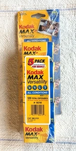 Sealed Kodak Max Versatility 400  35mm Color Film 5 Pack Expired 9/2007 + 24exp - Picture 1 of 5