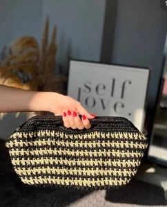 Handgemachte Flechttasche Häkel Tasche Boho Style Damentasche Clutch Tasche - Picture 1 of 2