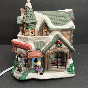 Vintage Christmas Village Chocolate Shop  - Picture 1 of 14