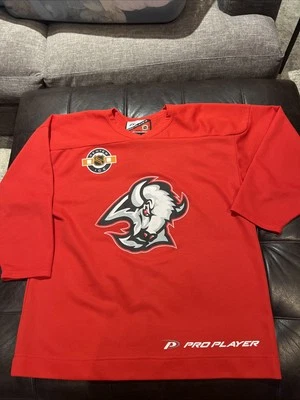 NHL Pro Player Buffalo Sabres Goathead Center Ice Practice Hockey Jersey XL - Image 1 of 4