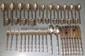 REBACRAFT REGAL BAMBUS JAPAN EDELSTAHL 42 STÜCK GABELN LÖFFEL MESSER - Bild 1 von 23