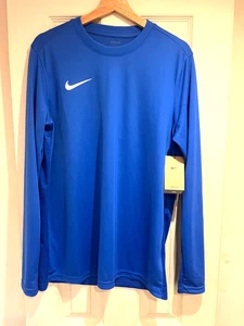 Nike Park VII Dri-FIT Long Sleeve Football Jersey BV6706-463 Men’s Training Top - Picture 1 of 9