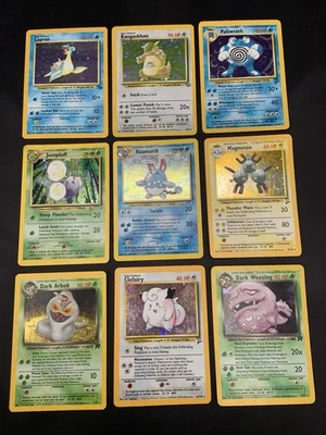 Vintage Pokemon TCG Holo Rare lot- Neo Genesis, Jungle, Base Set 2, Fossil MP/HP - Image 1 of 4