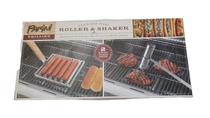 Parini Stainless Steel Hot Dog Roller & Salt & Pepper Shaker. New In Box.  - Picture 1 of 13