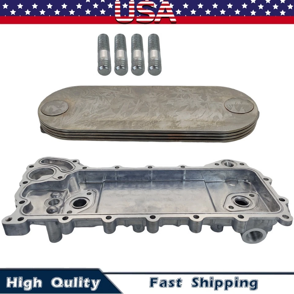 New Oil Cooler For ISUZU NPR NPR-HD NQR NRR 4HK1 4HE1 4.8L 5.2L 1998-2010 - Image 1 of 4