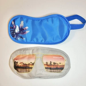  Hawaiian Airlines e United Airlines 1a classe Amenities Maschere per gli occhi (nuove senza etichette) - Foto 1 di 1
