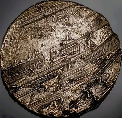 2000 P Virginia State Quarter Mint Error Broken Die Slip Break Die Clash Error  - Image 1 of 2