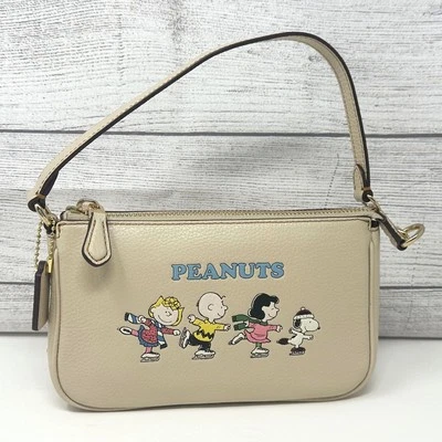 Coach X Peanuts Nolita 19 Purse With Snoopy And Friends Motif Ivory Multi CE858 - Image 1 of 4