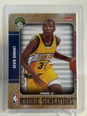 Fleer Kevin Durant Rookie Sensations 2007-08 brillante #RS-2 Seattle SuperSonics radiocontrol Foto 1 de 2
