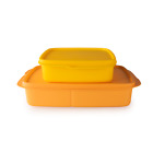 Tupperware Clevere Pause Lunchbox Set (2) 1 L Orange + 550 ml Gelb