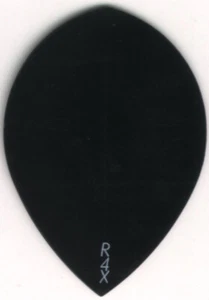 Black R4X Teardrop Dart Flights: 3 pro Set - Bild 1 von 4