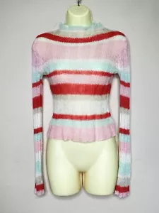 VINTAGE GUESS JEANS Color Block Knit Sweater Size XS - HONG KONG - Picture 1 of 10