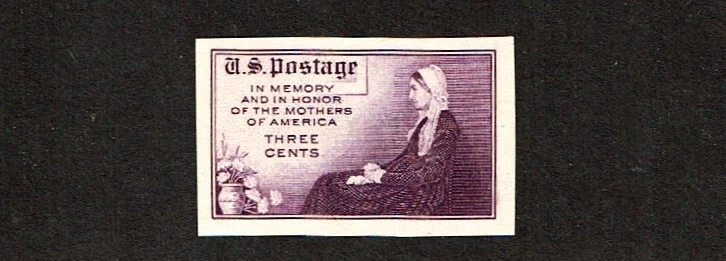 1935 U.S.COMMEM   3c Purple Whistler's Mother IMPERF Sc#754 NG as Issued - Image 1 of 1