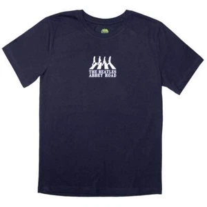 The Beatles Unisex T-Shirt: Mini Abbey Road Crossing Silhouette - Picture 1 of 4