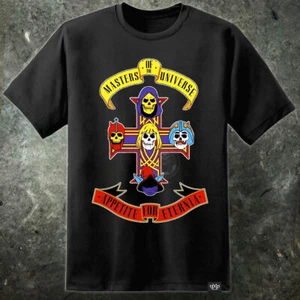Mens He Man Skeletor Eternia Retro Funny Rock T Shirt 80's Vintage Kids TV Show - Picture 1 of 2