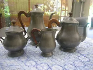 The Etains De Paris Complete Coffee Or Tea Set Origin Years 70-80 - Picture 1 of 10