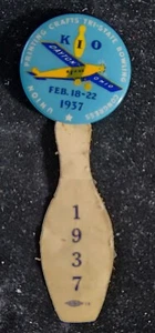 Dayton OH Union Printing Crafts 1937 Tri State Bowling Congress Botton T6789 - Imagen 1 de 4