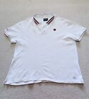 Carre Paris France Polo Shirt Mens Size 3XL White Short Sleeve Cotton 