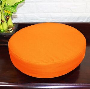 PL05r Orange Water Proof Outdoor Box Round Shape Cushion Cover Sofa Seat Case