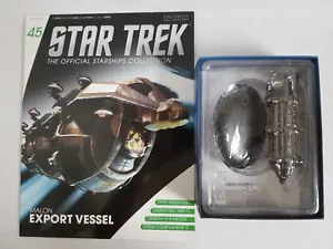 Eaglemoss Star Trek rivista ufficiale astronavi pressofuse #45 Malon Export Vessel - Foto 1 di 2